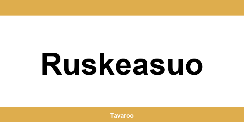 Posti toimipiste alueella Ruskeasuo