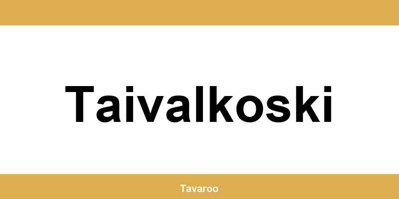 Posti toimipiste alueella Taivalkoski