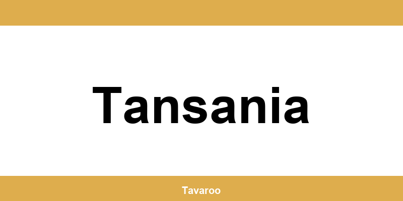 Posti toimipiste alueella Tansania