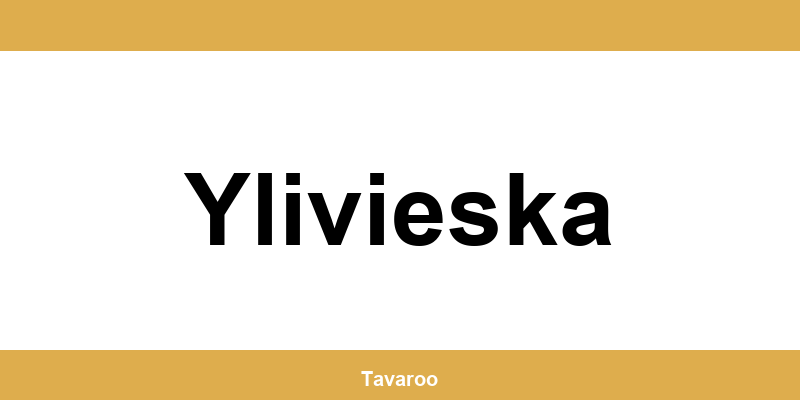 Posti toimipiste alueella Ylivieska