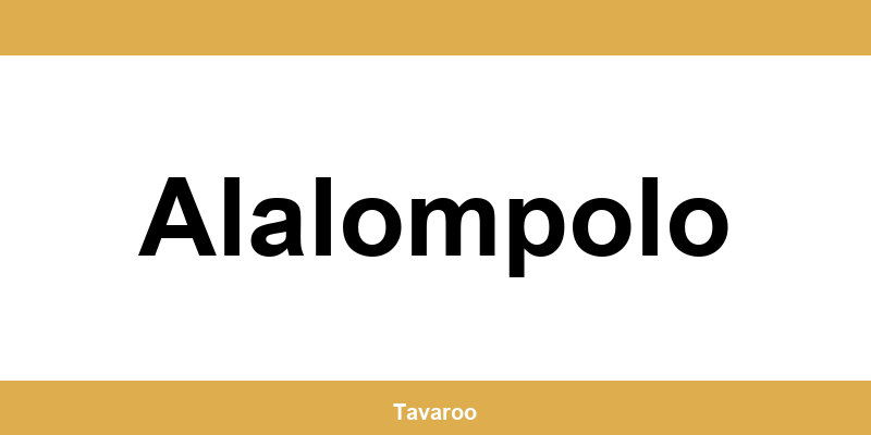 Posti toimipiste alueella Alalompolo
