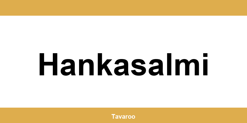 Posti toimipiste alueella Hankasalmi