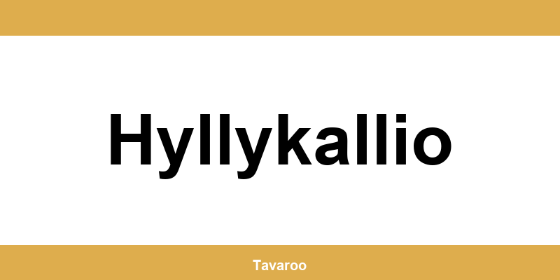 Posti toimipiste alueella Hyllykallio