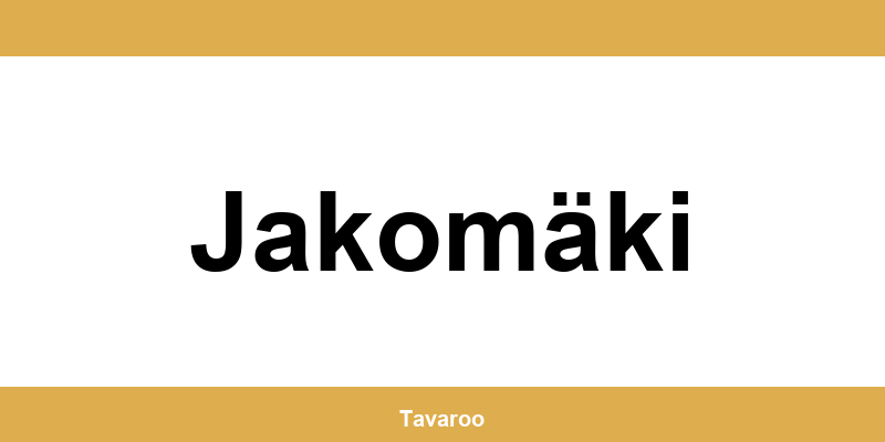 Posti toimipiste alueella Jakomäki