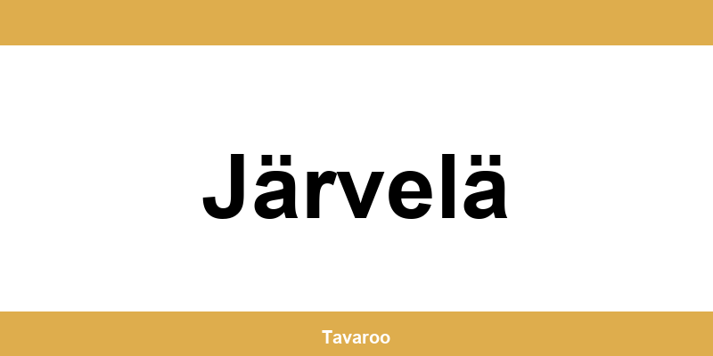Posti toimipiste alueella Järvelä