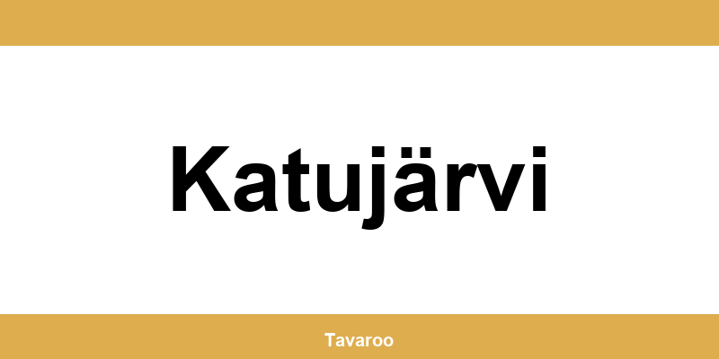 Posti toimipiste alueella Katujärvi