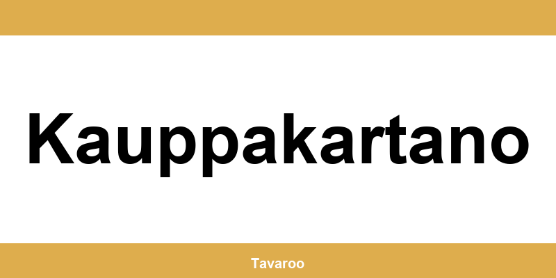 Posti toimipiste alueella Kauppakartano