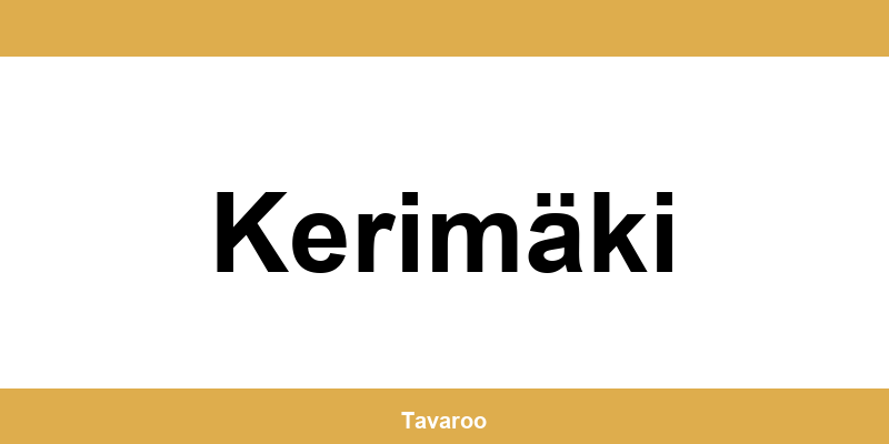 Posti toimipiste alueella Kerimäki