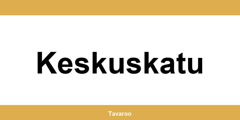 Posti toimipiste alueella Keskuskatu