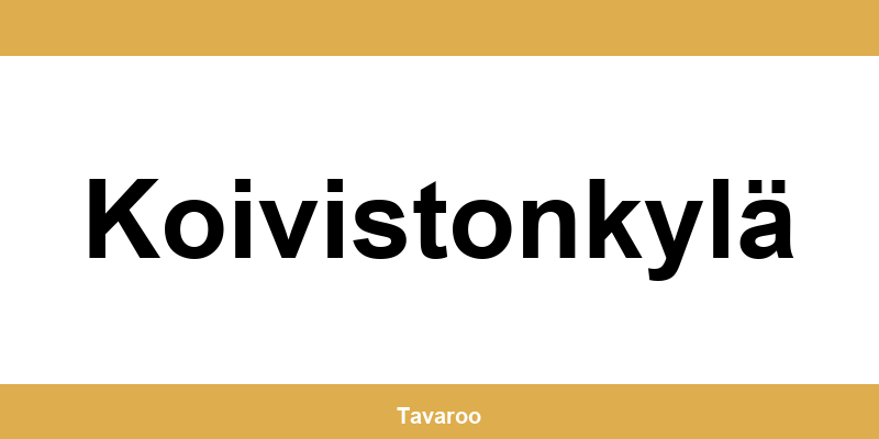Posti toimipiste alueella Koivistonkylä