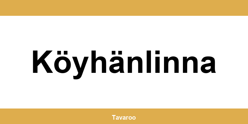 Posti toimipiste alueella Köyhänlinna