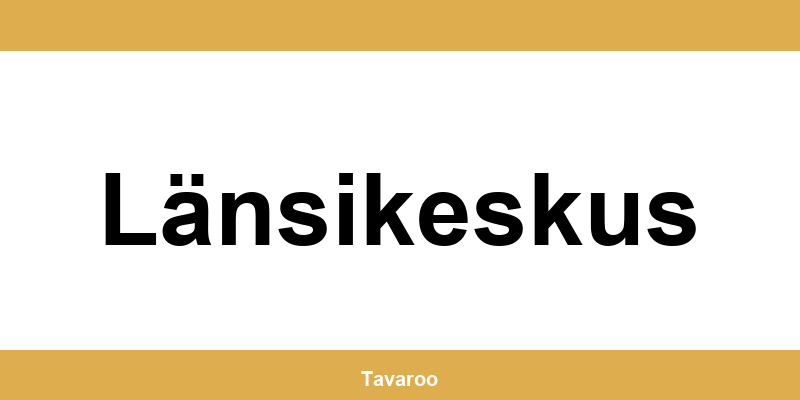 Posti toimipiste alueella Länsikeskus