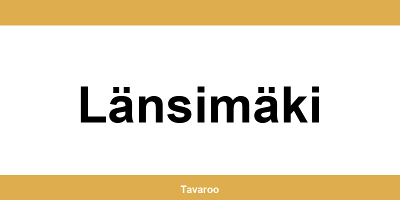 Posti toimipiste alueella Länsimäki