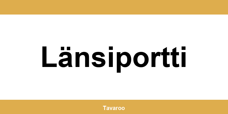 Posti toimipiste alueella Länsiportti