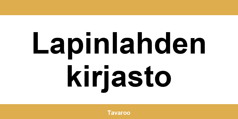 Posti toimipiste alueella Lapinlahden kirjasto