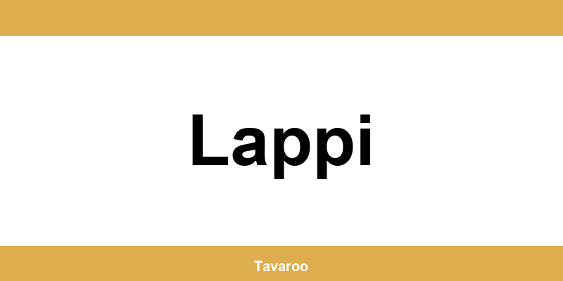 Posti toimipiste alueella Lappi