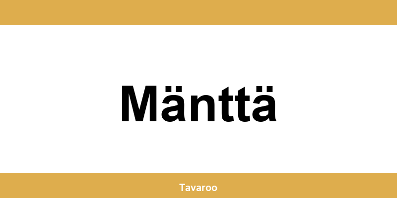 Posti toimipiste alueella Mänttä