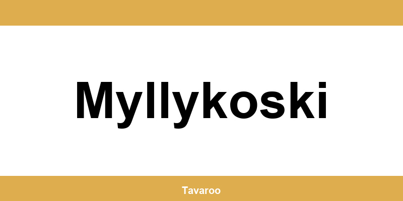 Posti toimipiste alueella Myllykoski