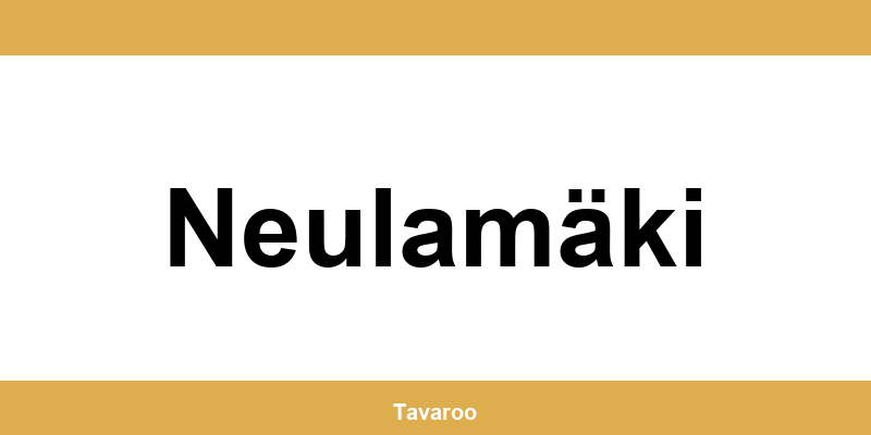 Posti toimipiste alueella Neulamäki