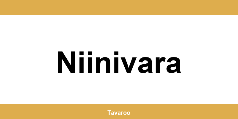 Posti toimipiste alueella Niinivara