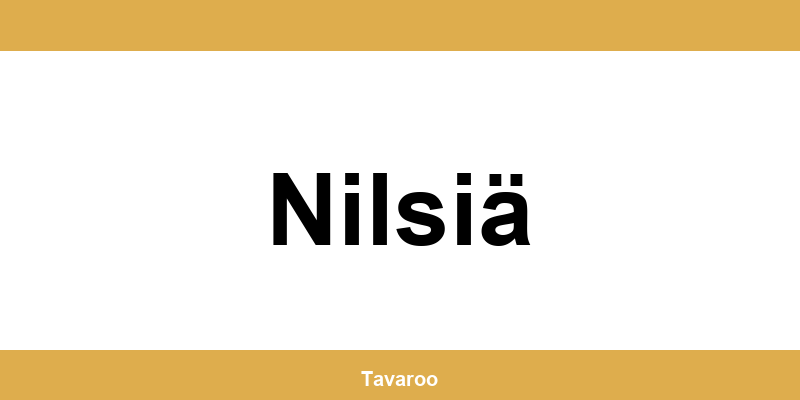 Posti toimipiste alueella Nilsiä