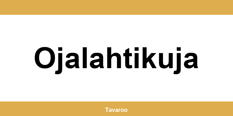 Posti toimipiste alueella Ojalahtikuja