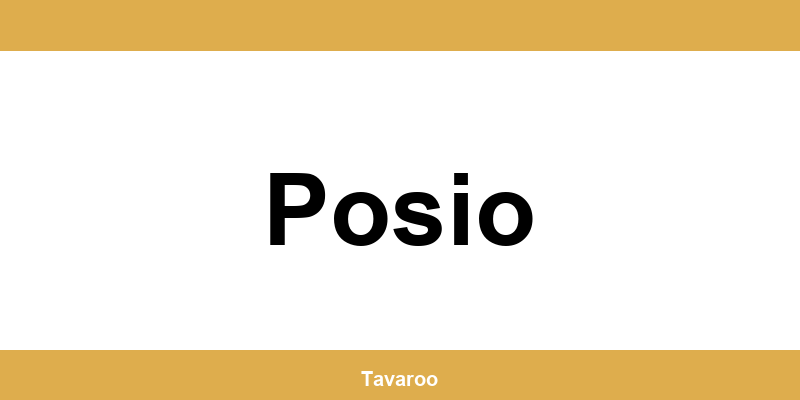 Posti toimipiste alueella Posio