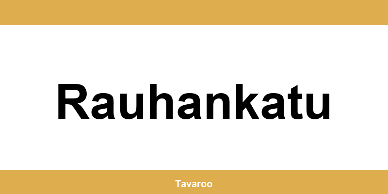 Posti toimipiste alueella Rauhankatu
