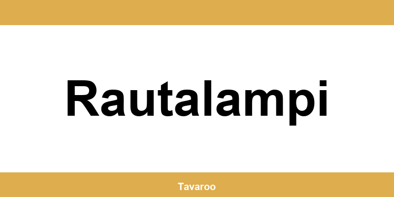 Posti toimipiste alueella Rautalampi