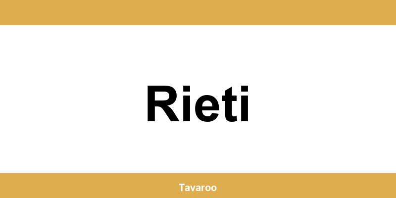 Posti toimipiste alueella Rieti