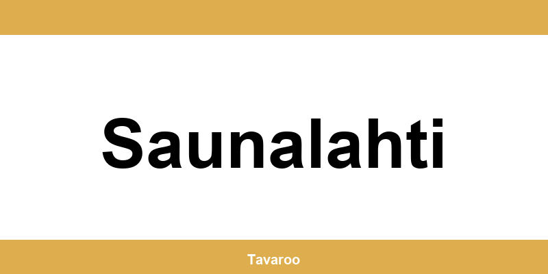 Posti toimipiste alueella Saunalahti