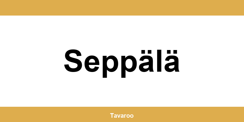 Posti toimipiste alueella Seppälä