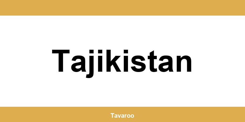 Posti toimipiste alueella Tajikistan