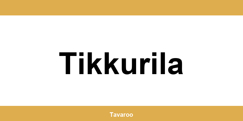 Posti toimipiste alueella Tikkurila