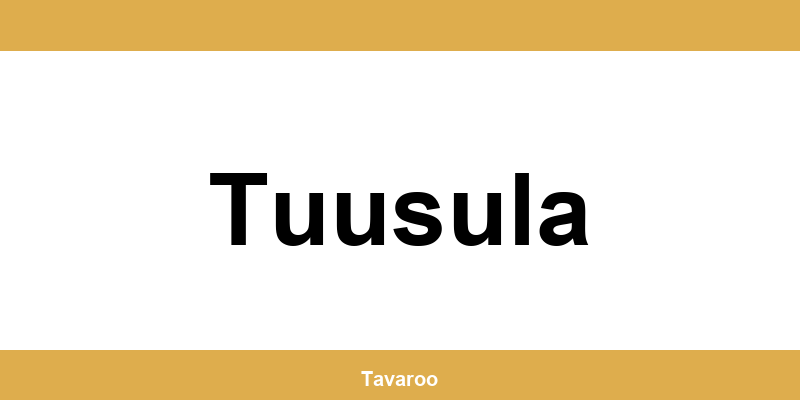 Posti toimipiste alueella Tuusula