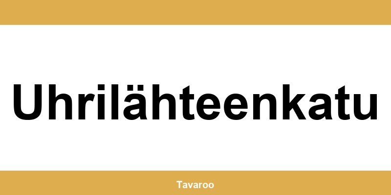 Posti toimipiste alueella Uhrilähteenkatu