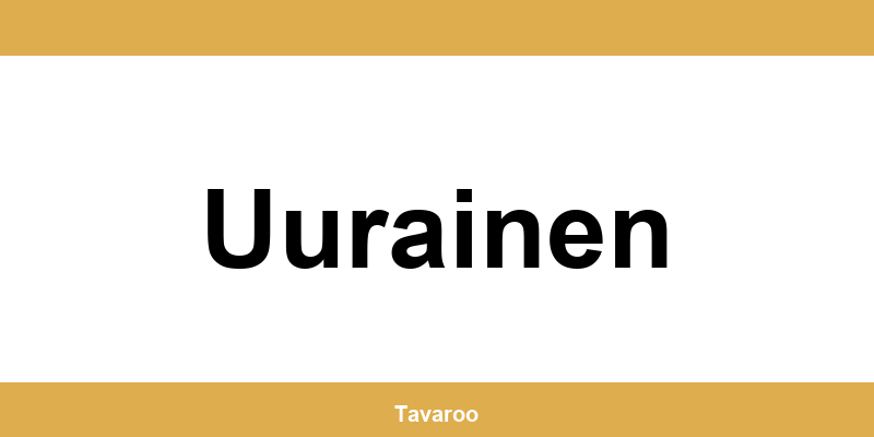 Posti toimipiste alueella Uurainen