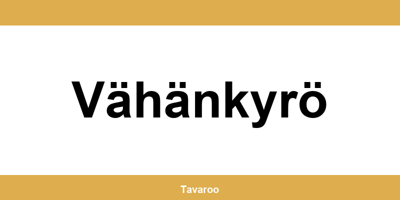 Posti toimipiste alueella Vähänkyrö