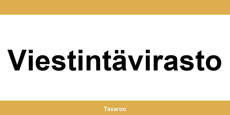 Posti toimipiste alueella Viestintävirasto