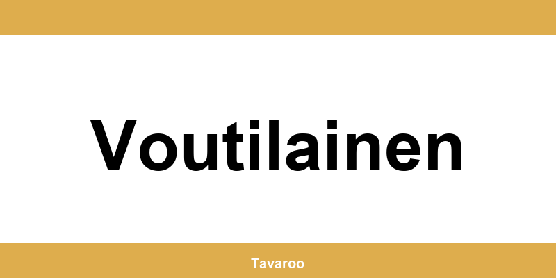 Posti toimipiste alueella Voutilainen