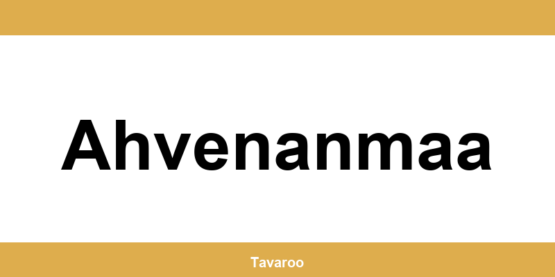 Posti toimipiste alueella Ahvenanmaa