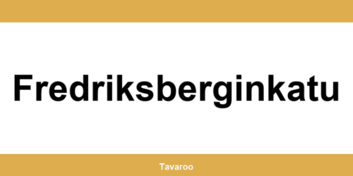 Posti toimipiste alueella Fredriksberginkatu