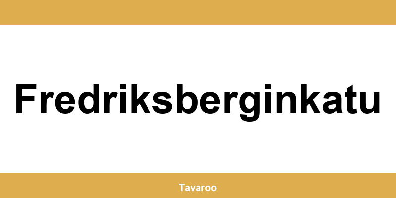 Posti toimipiste alueella Fredriksberginkatu