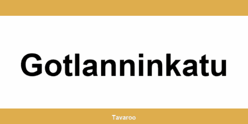 Posti toimipiste alueella Gotlanninkatu