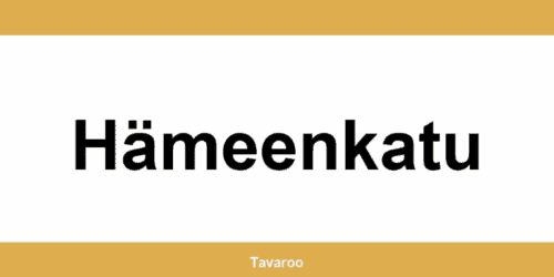 Posti toimipiste alueella Hämeenkatu