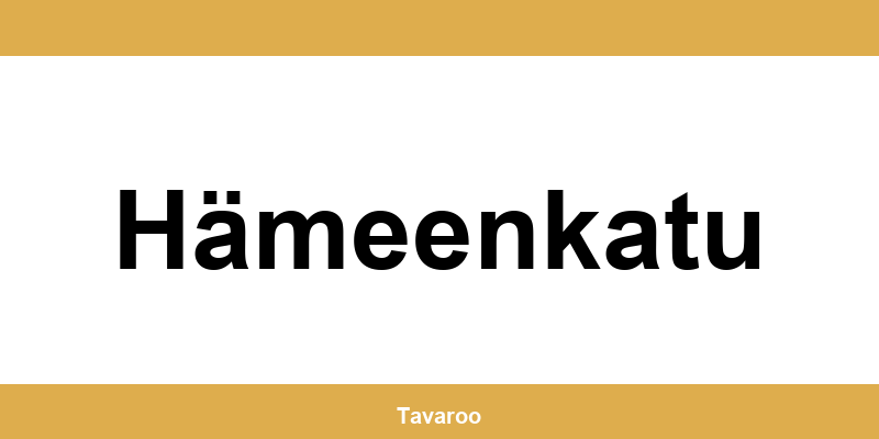 Posti toimipiste alueella Hämeenkatu