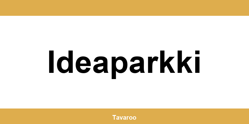 Posti toimipiste alueella Ideaparkki