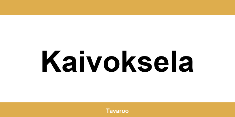 Posti toimipiste alueella Kaivoksela
