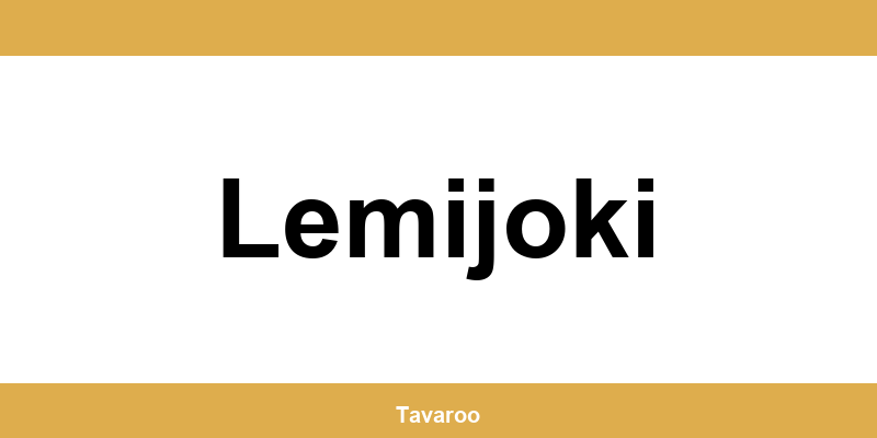 Posti toimipiste alueella Lemijoki