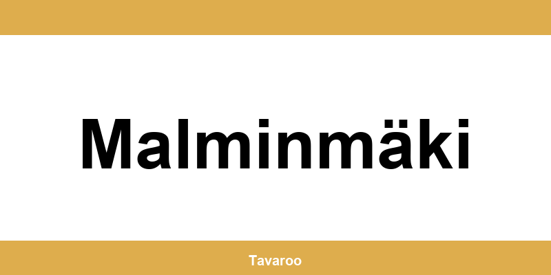 Posti toimipiste alueella Malminmäki